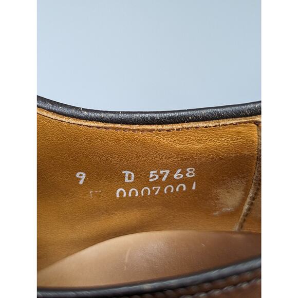 Allen Edmonds Men\'s Wendell Dark Brown Oxford Dress Shoes Size 9 D main image 4